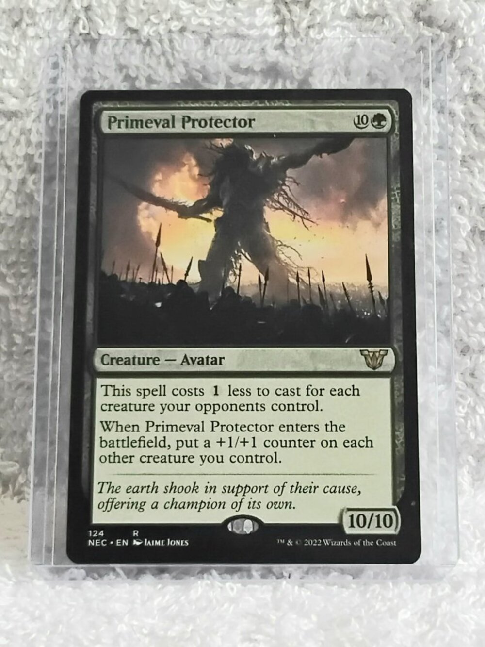 5/$20 Mint 2022 MTG Primeval Protector Rare Card 124 Deckmaster!!
